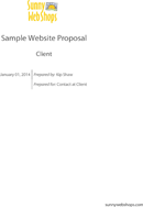 Website Proposal Template