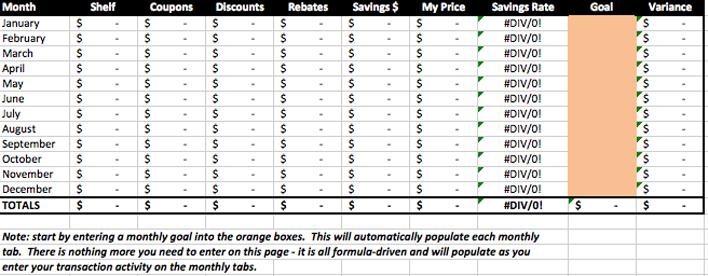 Savings Goal Tracker Page 2