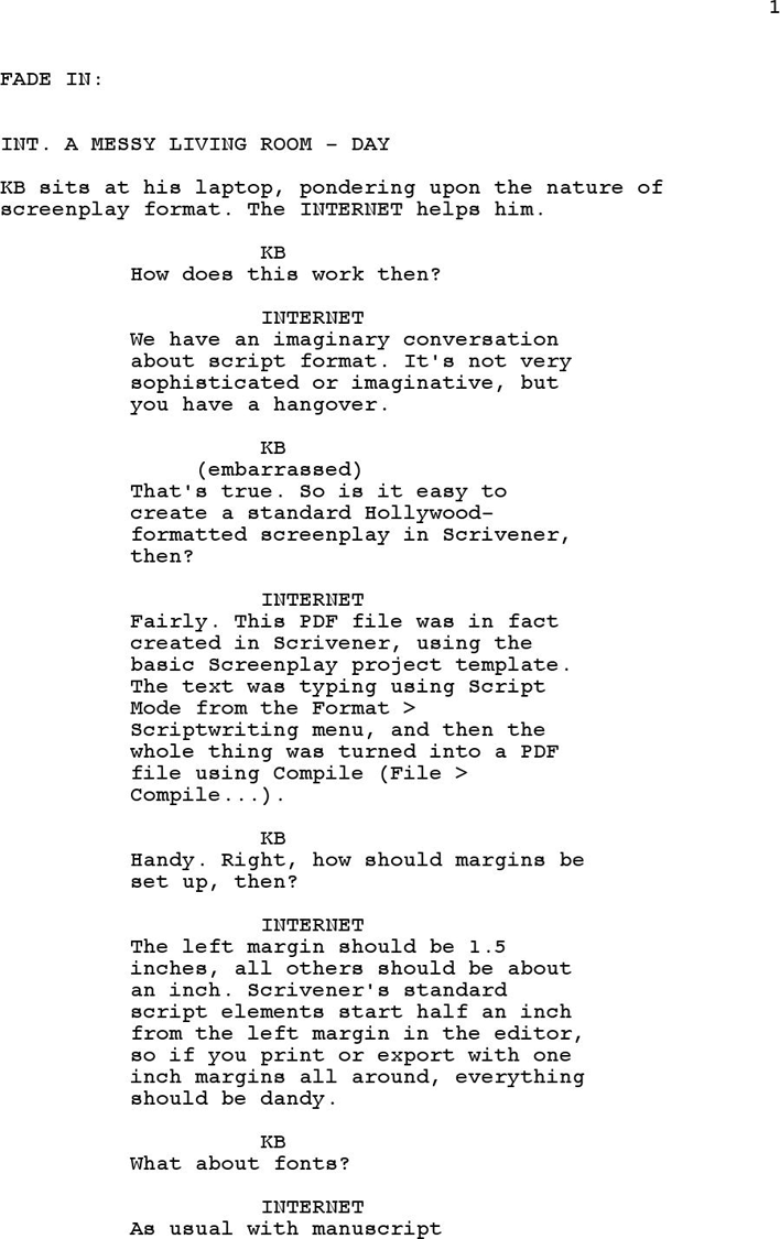 Screenplay Template 3 Page 2