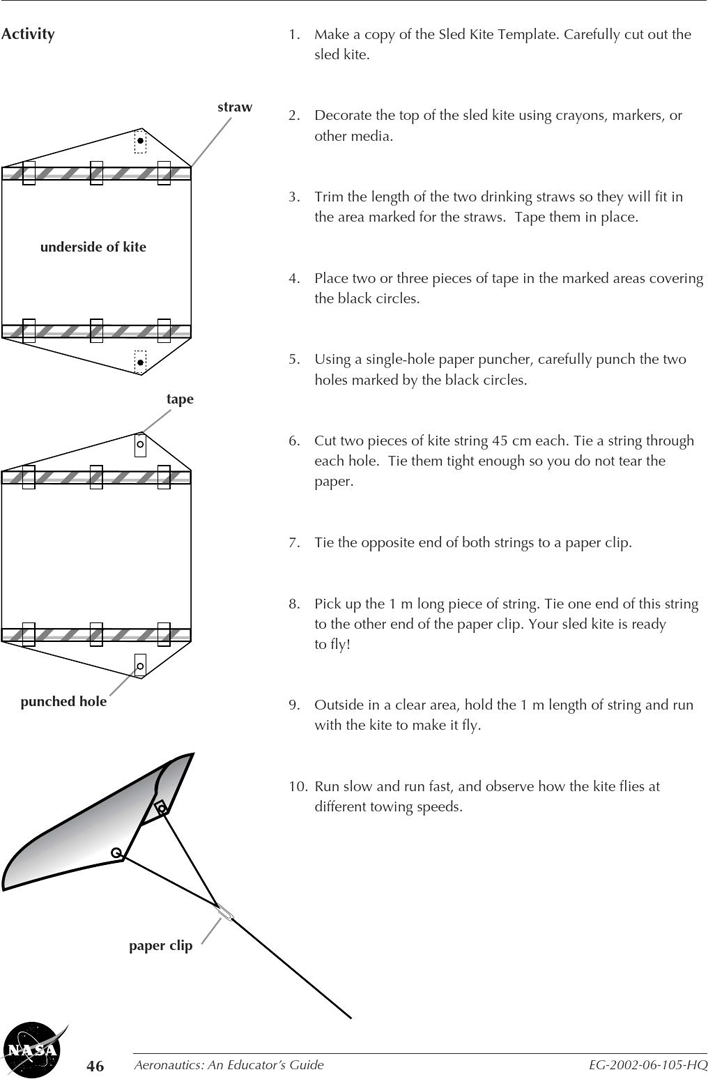 Sled Kite Template Page 3