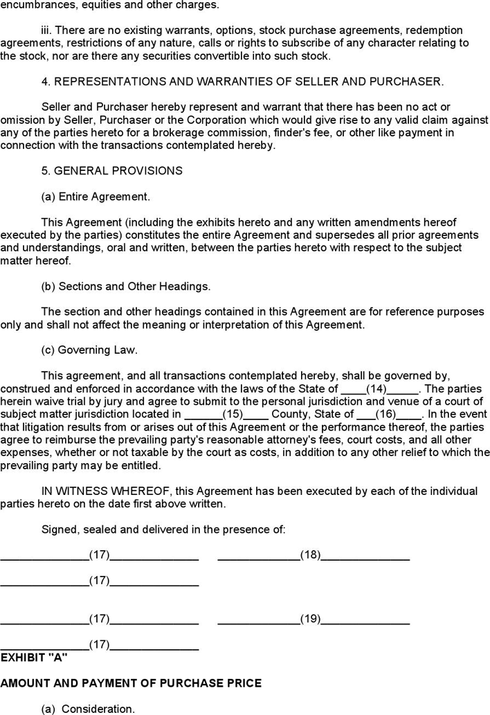 Stock Purchase Agreement 1 Page 2