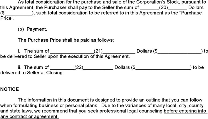 Stock Purchase Agreement 1 Page 3