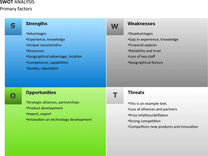 SWOT Analysis Template 1 Page 2