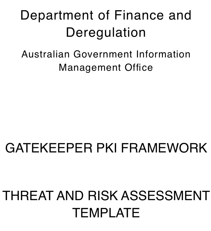 Threat and Risk Assessment Template