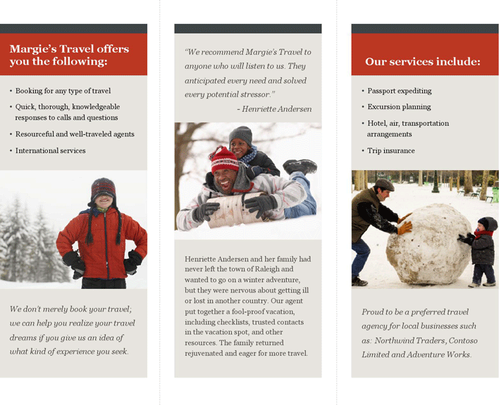 Travel Brochure 3 Page 2