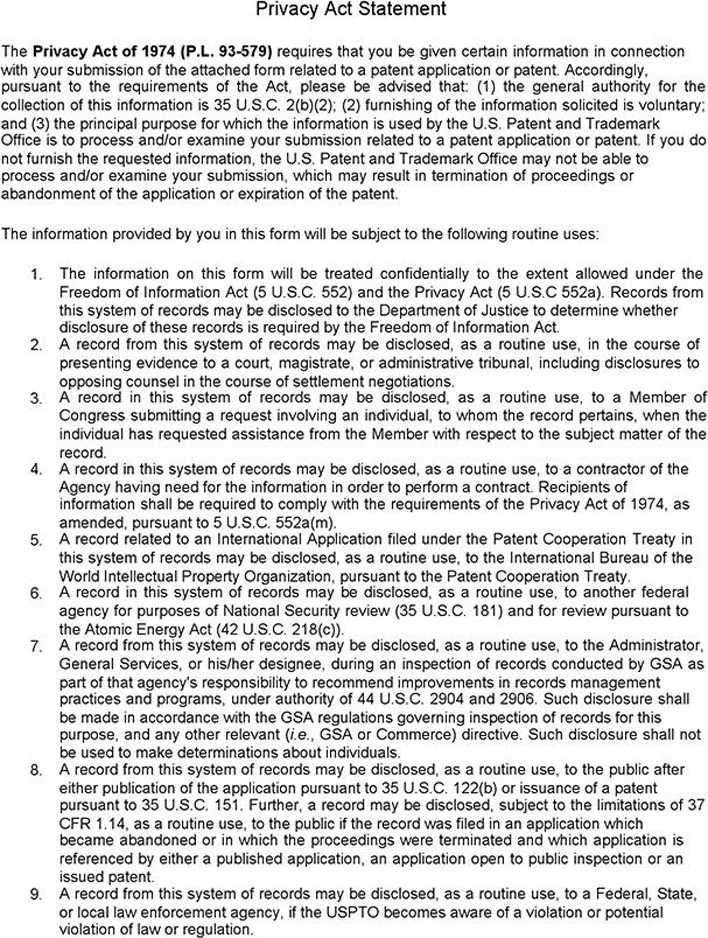 USPTO Power of Attorney Revocation Form Page 2